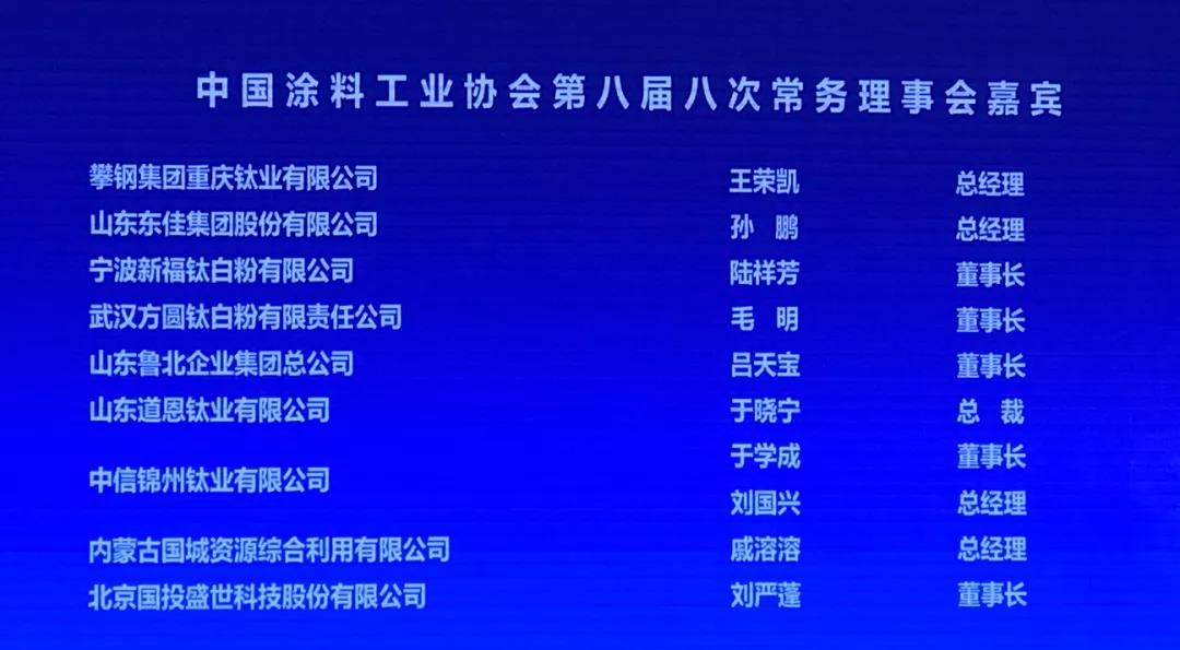 中國涂料工業(yè)協(xié)會(huì )第八屆八次常務(wù)理事會(huì )